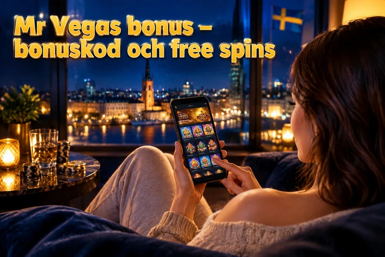 Mr Vegas bonus - bonuskod och free spins